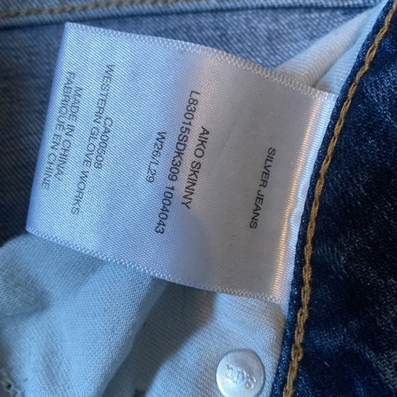 Silver Jeans aiko skinny zip ankles - Picture 4 of 7